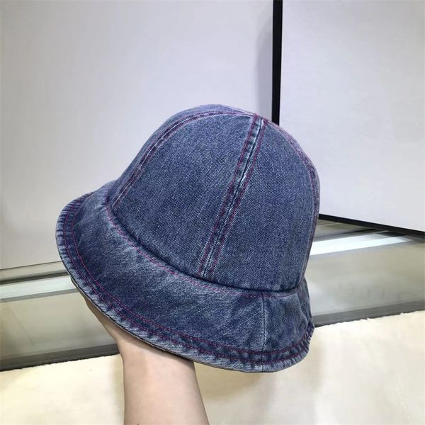 

Ladies Designer Hat Solid Color Bucket Hats Cowboy Pot Hat Garden Golf Sun Hats Fashion Ball Cap High Quality, Blue