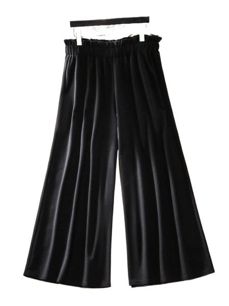 

plus wide leg pants j4vz#, Black
