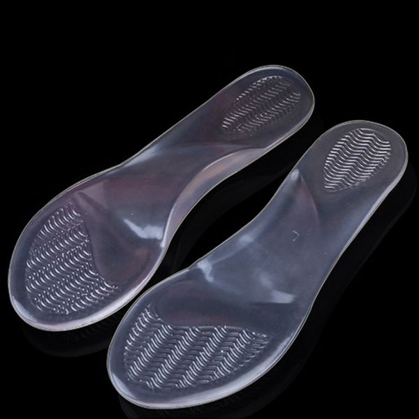 Mulheres Summer Silicone Arch Suporte a palmilhas de calcanhar de pé plano Alto almofada de salto 34 Insols Inserts Half Yard Massageando palmilha 210402