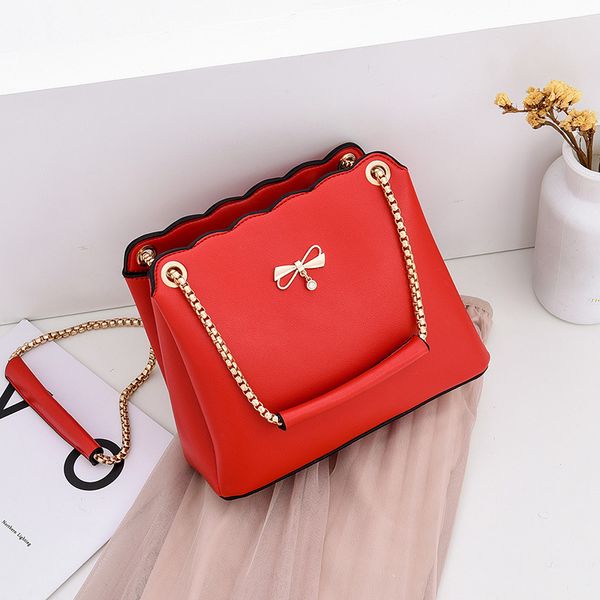 

designer bags grade leather brand new summer fashion chain bucket bag 22cm