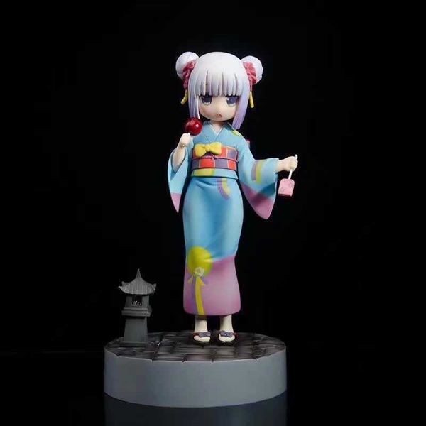

huiya01 anime kobayashi-san no maid kanna kamui canna pvc action figure toy girl figure collectible model doll gifts q0722