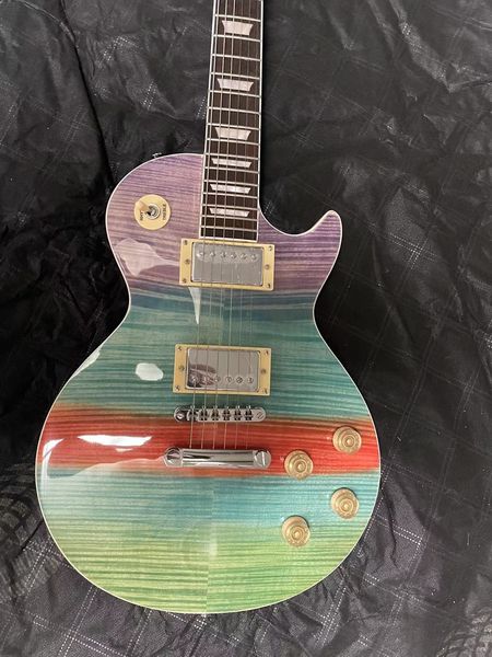 

electric guitar multi-color six string lp rosewood fingerboard silver accessories our store can customize any style of electr