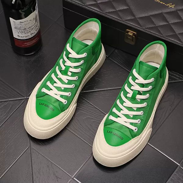 I designer di lusso vestono scarpe da festa di nozze Sneakers traspiranti bianche con lacci di alta qualità Comodi stivali da passeggio da guida primaverili autunnali con punta tonda