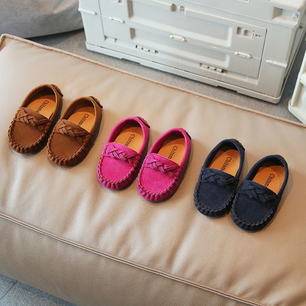 

Kids Shoes for Boys Dress Children Shoes Loafers Child Peas Shoe School Style Kids Shoes Boy Moccasins Size 21-35, Brown