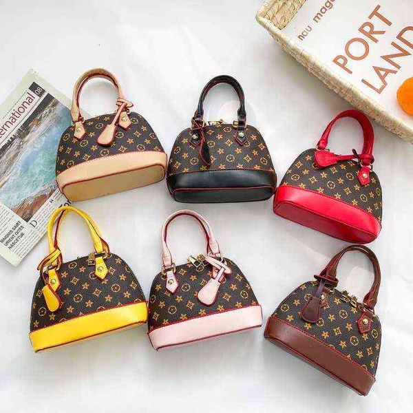 

little girl's shell bag fashion trend girl's chain slanting bag foreign style little fragrance children's handbag2ios, Black