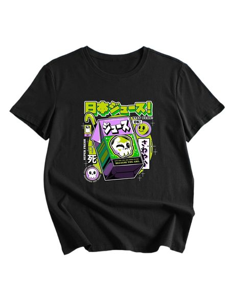 

romwe x ilustrata skull graphic tee y4ht#, White