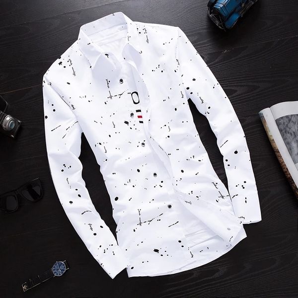 

man blouse wholesale autumn spring summer autumn selling men's fashion casual work shirts 220719, White;black