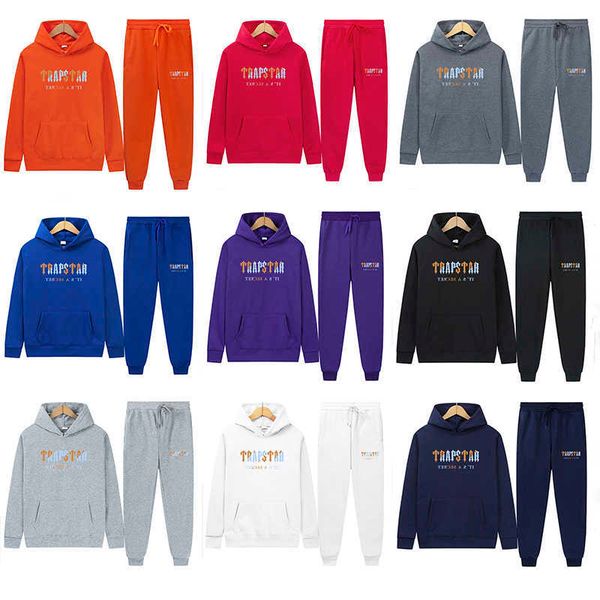 

trapstar men's tracksuits london stars pullover couples cotton hoodie suit factory outlet s-xxxxl, Gray