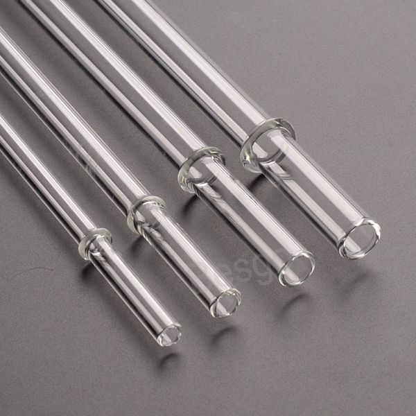 

transparent glass straw temperature resistant milk tea straws reusable juice coffee straw home party wedding bar accessory bh6506 tyj