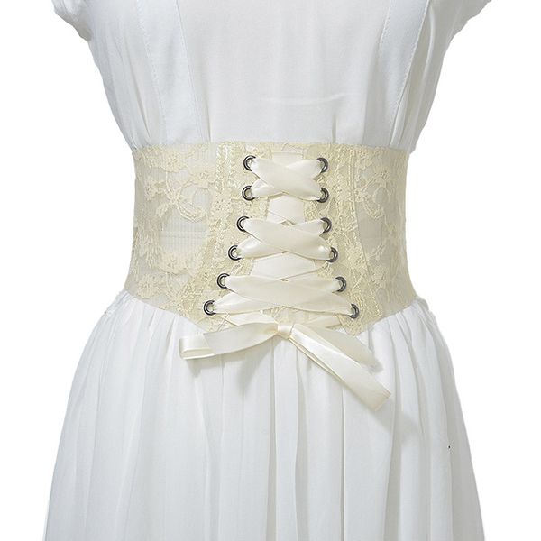 

belts for women designe selling new women's wide all-match transparent antique lace print wide girdle fashion 2022, Black;brown