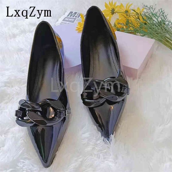 

sandals fashion women flat shoes lace office lady pointed toe pumps wedding chain decor square heels, Black