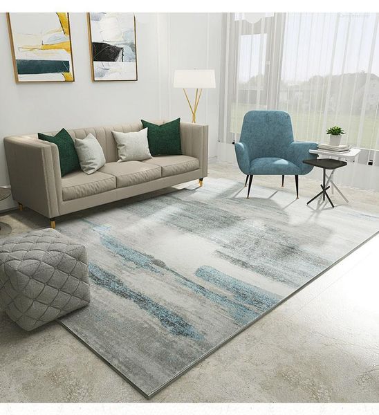 Teppiche Nordic Teppich für Wohnzimmer Moderne einfache Teppiche Luxus amerikanischen Stil Schlafzimmer Nachtdecke Bodenmatte dicke Studie