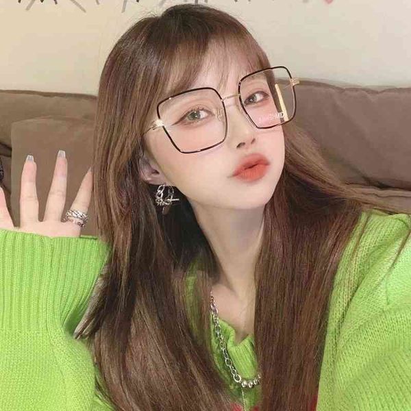 

sunglasses kimhekim myopia frame net red same flat light km42, White;black