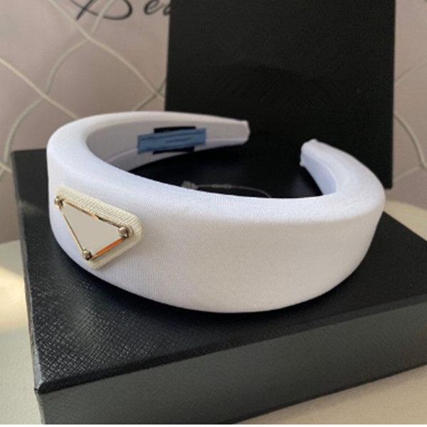 

eu us fashion street daily wear women headbands pink white black with stamp p luxury headband hair accessories hair band, Silver