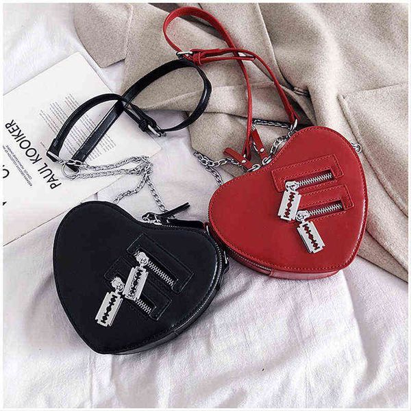 

pu leather woman handbags casual shoppers bag bags designer luxury girls female romantic heart shape purses and wallets 220507