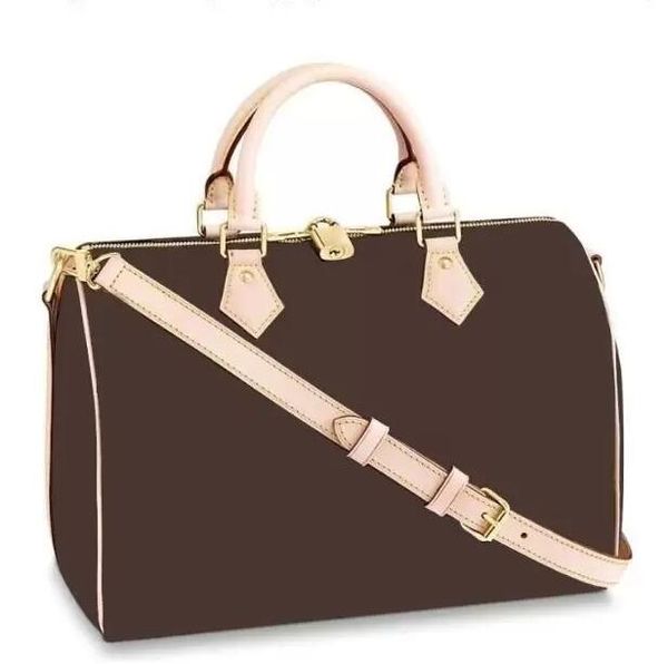 

luxurys designers fashion women bag shoulder bags lady totes handbags speedy with key lock shoulder strap dust bag