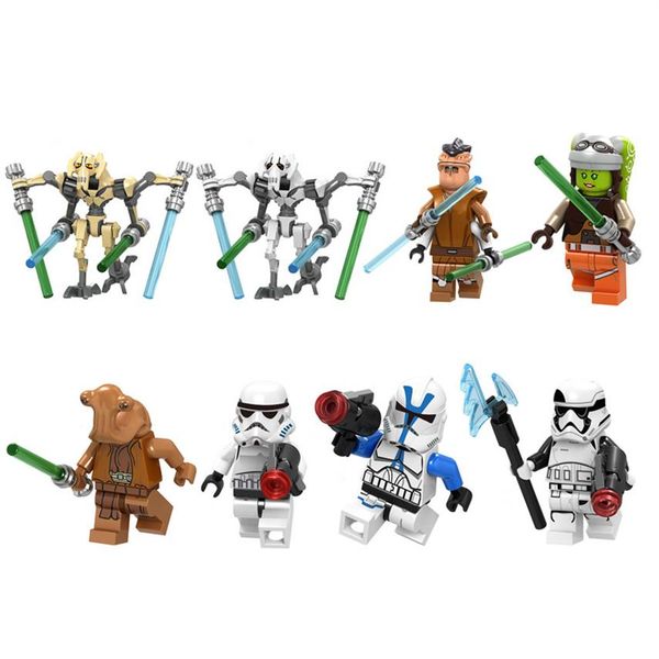 

c032-039 space war minifigs mini toy figures master jedi generak grievous s216y