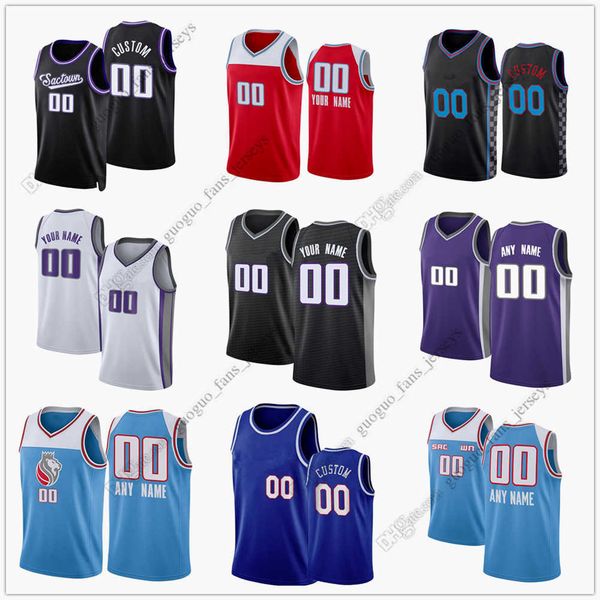 

custom printed 75th 2022 new city basketball jerseys fox hield barnes holmes thompson bagley iii mitchell harkless davis haliburton jersey, Black;red