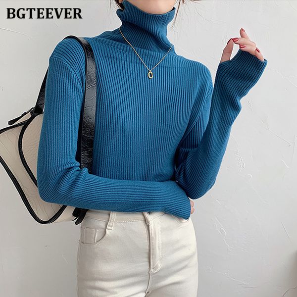 

autumn winter thicken turtleneck women sweaters full sleeve slim casual warm female knitted pullovers 2021, White;black