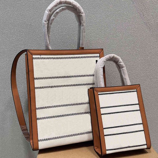 

women luxurys designers classic canvas totes designer handbags letter print shopping bag color matching handbag lady crossbody bags purses 2