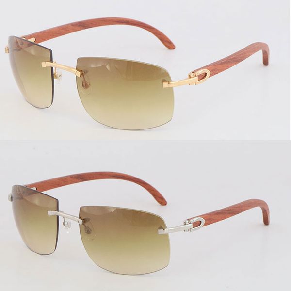 

metal designer larger rimless wood sunglasses mens square shape face 4189705 sun glasses c decor frame eyewear male and female, White;black