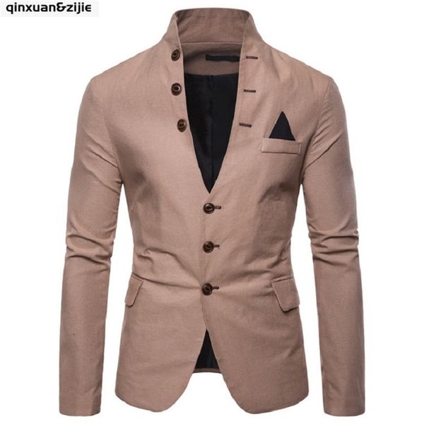

men blazer coat slim luxury smart white casual business blazers male suit jackets m-2xl african wedding autumn fashion 220504, White;black