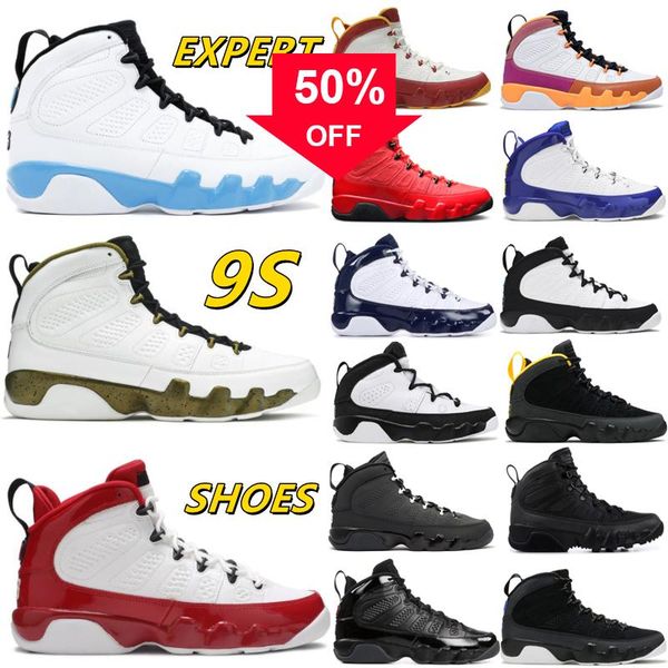 

2022 9 9s basketball shoes university blue gold racer unc particle chile dream it do gym red change the world trainers men, Black