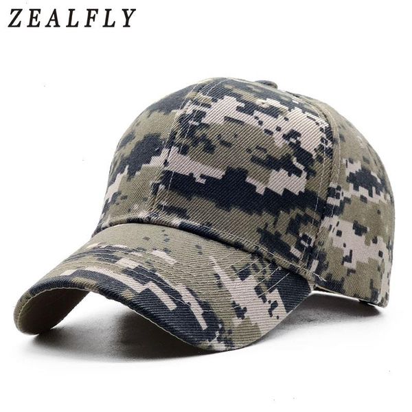 ACU Digital Men Baseball Caps Tactical Camouflage Cap ao ar livre caça Snapback para mulheres Bone Pai