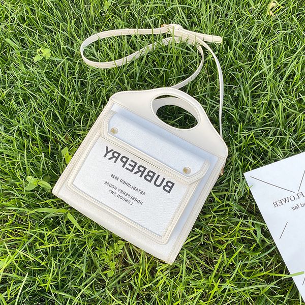 

designer bags new fashion messenger bag trend portable women's ins canvas splicing contrast single shoulder personalized