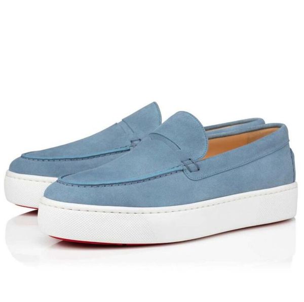 

mens casual shoes luxury brands red sole homme sneakers paqueboat fashion platform sneaker low slip-on loafers paque boat trainers with box, Black