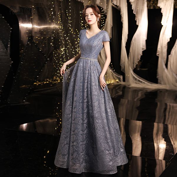 

long prom dresses women elegant formal evening dress beaded prom gowns plus size, Black