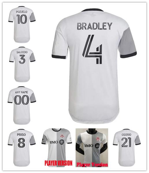 

player version men 2022 2023 toronto fc soccer jerseys home 22 23 camisetas bradley altidore pozuelo akinola osorio p. piatti football shirt, Black;yellow