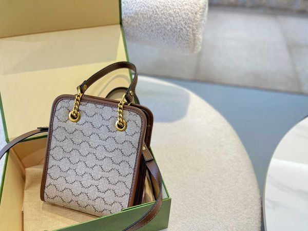 

tz brand fashion ladie bags marmon luxury brwon mini tote bags designer classic plaid letter pattern shoulder bag removable strap crossbody