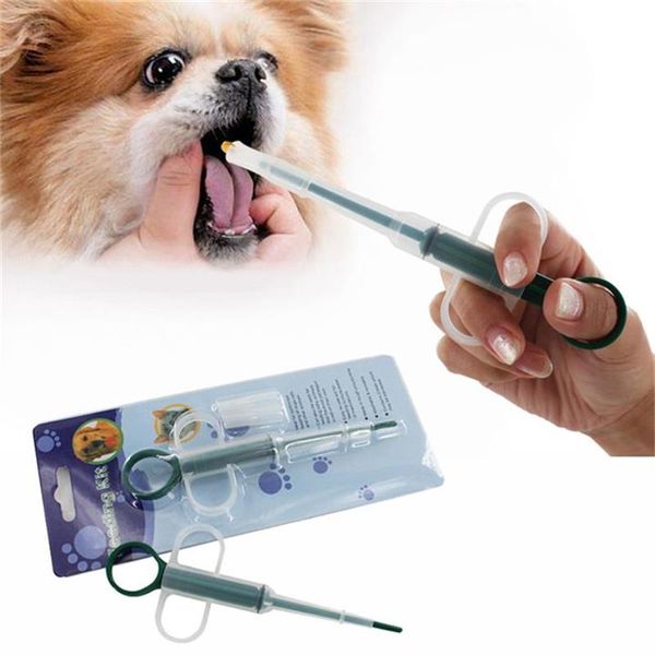 Dispenser di medicinali per cani e gatti, alimentatore per animali domestici, kit di alimentazione portatile, siringa, dosatore, capsula, compressa, pillola, strumento fornito con aste di controllo della medicina