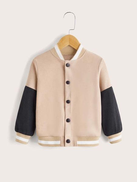 

toddler boys color block bomber jacket she01, Blue;gray