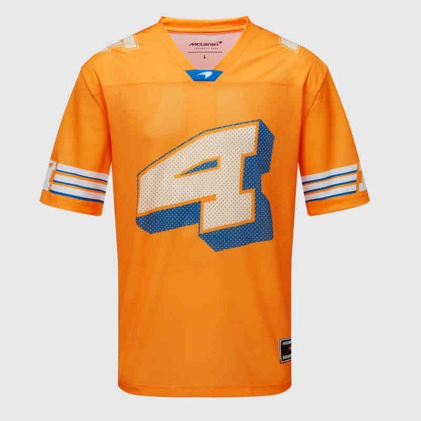 

luxury fashion daniel ricciardo mclaren f1 t shirt official website us awards jersey formula racing suit sports men's t-shirt loose wo, White;black