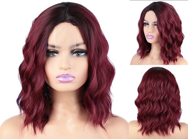 

8colors new fashion short curly small lace women's cosplay hair wig, Black;brown