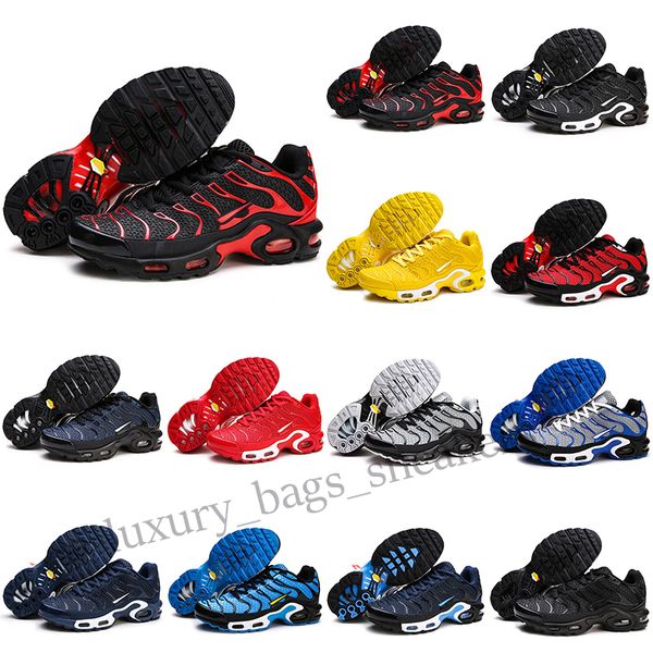 

2022 tn plus kpu 4 iv mens running shoes sports chaussures trainers blue yellow sneakers size 40-47