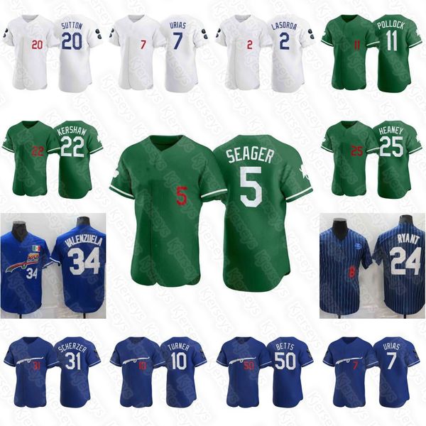 

5 freddie an ''dodgers''baseball jersey max muncy justin turner scherzer gavin lux chris taylor don sutton cody bellinge, Blue;black