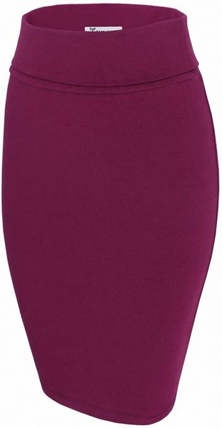 

ware women casual convertible knee length pencil skirt i6je#, Black;gray