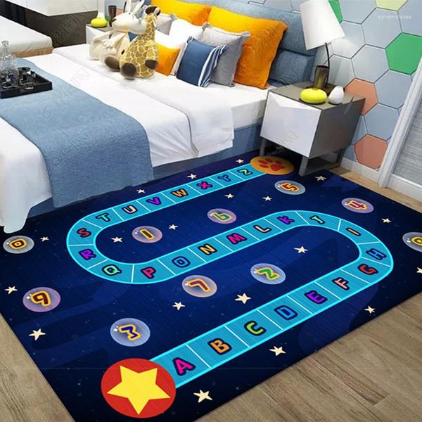 Jogos educacionais infantis de tapetes de tapetes de piso de sala de estar para casa Banheiro da área de banheiro da área de banheiro decoração do corredor Alfombracarpets