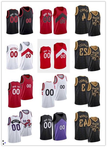 

75th custom jersey toronto''raptors''men women youth 1 goran dragic 22 malachi flynn 11 justin champagnie 45 dalano bant, Black;red