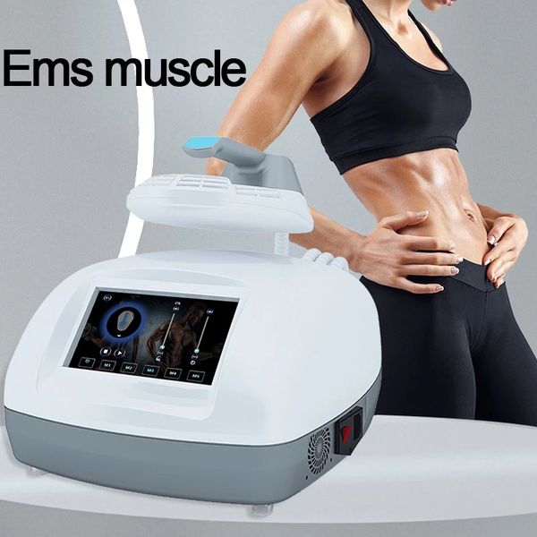 EMS Kas Stimülasyonu Hiemt Zayıflama Makinesi Profesyonel Vücut Heykel Makineleri Elde tutulan EMS İnce Masajı Elektrikli Tam Vücut şekillendirme Bel Eğitmeni
