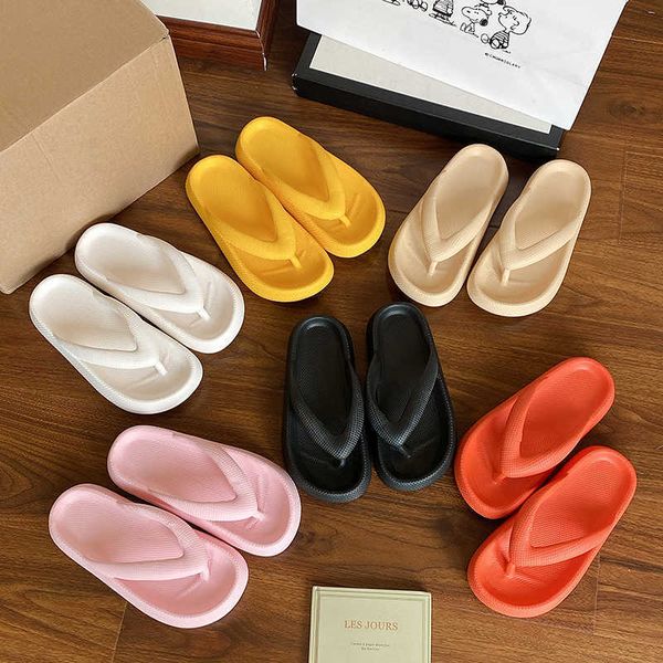 

classic luxury paris 2022korean summer women fashion ladies clip toe flat heel outdoor slippers female casual candy color slides flip flops, Black