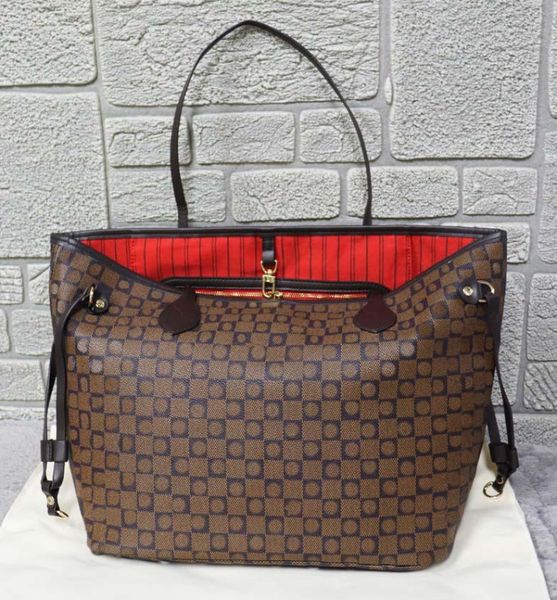 

wholesale classic designer tote bag fashion flower leather handbags women high capacity composite shopping handbag shoulder bags brown walle