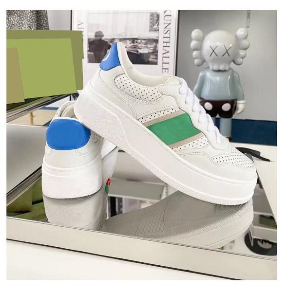 

designer shoes double g printed embossed trainers men women shoes comfortable breathable web sneaker platform shoes, Black