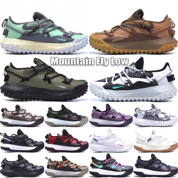 

acg mountain fly low trail running shoes men women gtx designer sea glass sneakers size 36-45