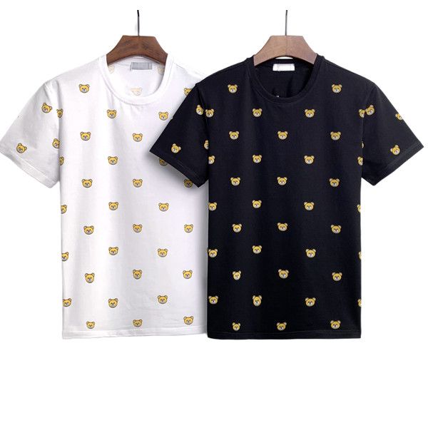 

2022 new mens women designers t shirt fashion men s casual t shirts man clothing street designer shorts sleeve clothes tshirts bd4, White;black