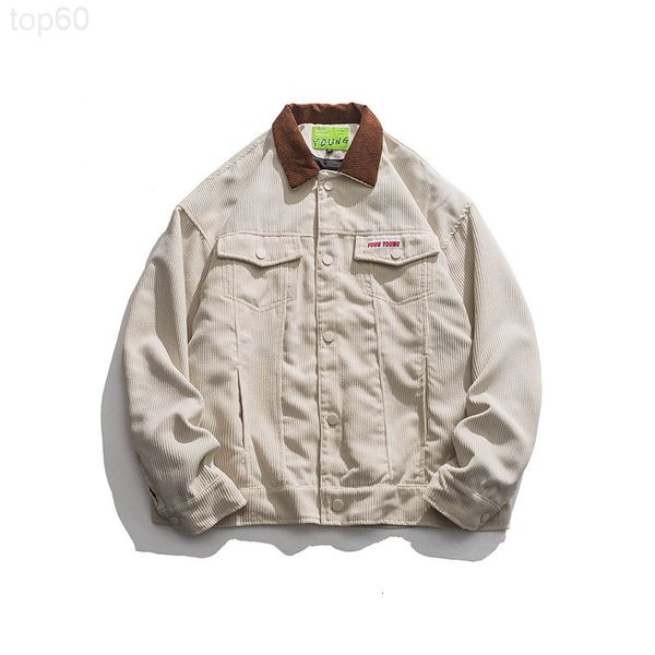 

men's jackets designer atn menswear | spring 2022 new solid color basic corduroy lapel jacket fashion brand casual men 1psy2022, Black;brown