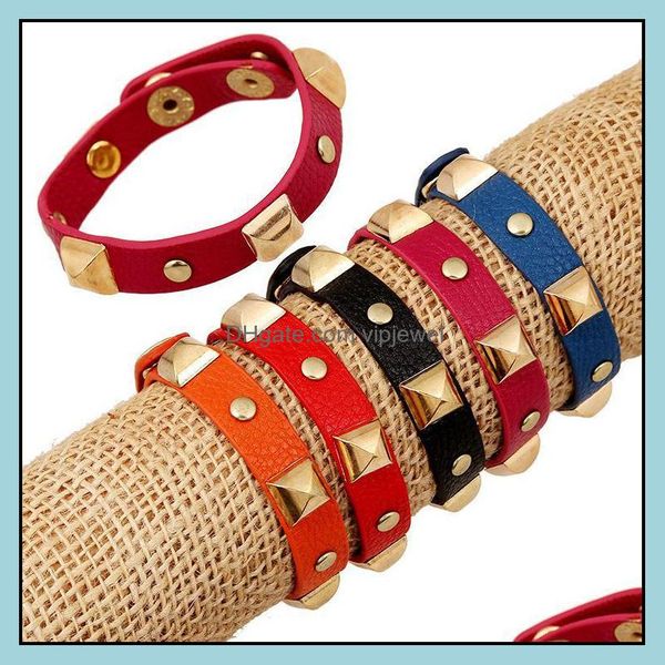 

charm bracelets charms bangles pu leather bracelet women friend vipjewel drop delivery 2021 jewelry vipjewel dhz8h, Golden;silver